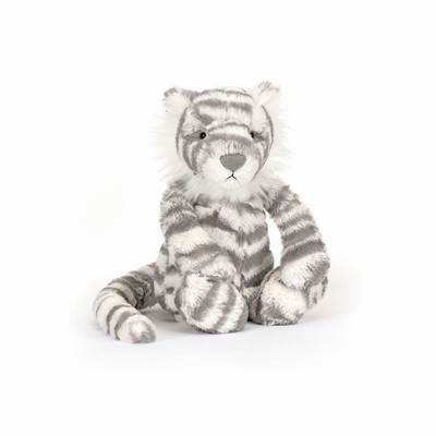 Jellycat Bashful Snow Tiger Australia | 069374KYF